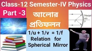 Relation between Object distance, Image Distance & focus length for spherical mirror