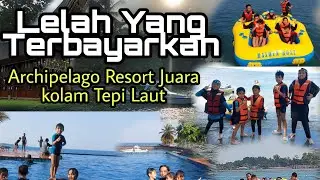 Private Beach and resort - Archipelago Anyer Resort - juara kolam renang view lautnya #archipelago