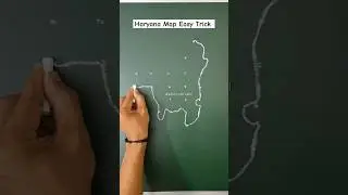 haryana map very easy 😲 #map #haryana #manchitra #haryanamap