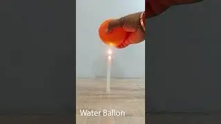 Air vs Water Balloon Over Candle &ndash; Surprising Science! #shorts #experiment