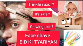Tinkle Razor Magic ✨ | Painless Facial Hair Removal & Glowing Skin Hack#EidGlowUp  #EidMakeupReady