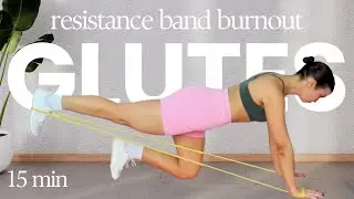 15 MIN INTENSE GLUTE BAND BURNOUT | Follow Along Floor Workout (Set Your Glutes on Fire!!) - Day 17