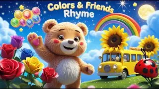 🌹 Roses Are Red | Color Learning Song 🎶 Kids Nursery Rhyme & Flower Poem for Toddlers 🌈✨
