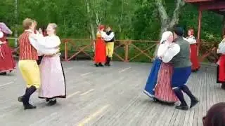 Swedish Folk Dance at Skansen Stockholm circa 1920s