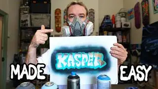 Create Your Own Custom DIY Graffiti Stencil - Beginner Friendly Tutorial