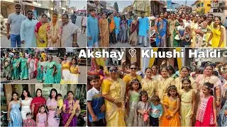 हळद | Akshay ♡ Khushi Haldi | Mora Koliwada Uran #marriage #wedding #raigad #2024