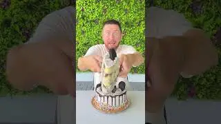 How to Cut a Chocolate Cake Properly 😎🍰❤️ #shorts #khamitovy #martaandrustam