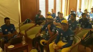 IPL 2018 # MS DHONI # PADMA SREE # CSK TEAM CELEBRATION.