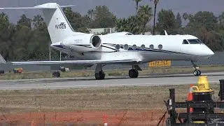 Dominican Gulfstream G400 [HI1025] takeoff from Van Nuys Airport (VNY)