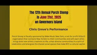 New York City Porch Stomp 2025 Showreel