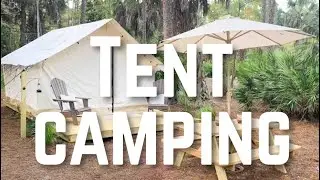 True Luxury Glamping White Canvas Tent Camp Naples, Florida Air BnB