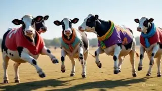 Funny Dancing Cow 🐄💃 | Super Cute Cow Dance Video 2025 | Mazedaar Gai Dance | Funny Cow Comedy Video