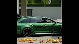 Audi RS6 Gr&uuml;n 💚 V8 Sound der G&auml;nsehaut macht &ndash; Pure Power! 🔥 #audisport