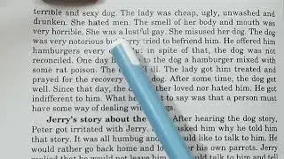'The Zoo Story' by Edward Albee, summary, long and short answer type questions and answers