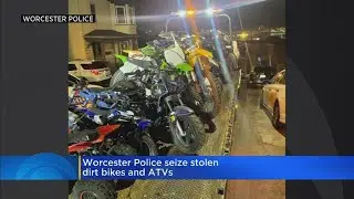 Worcester police seize stolen dirt bikes
