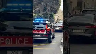 Police vs Supercars in Monaco #police #supercars #acceleration #monaco
