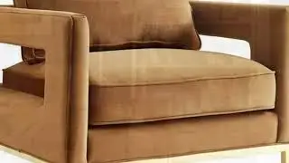 Cognac & Gold Perfection ✨ | The Avery Leather Armchair Tour
