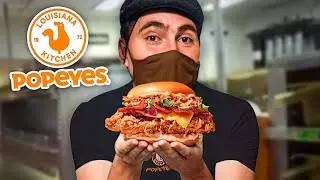 Fiz o meu pr&oacute;prio Frango Frito com Bacon e Cebola - Lan&ccedil;amento Popeyes