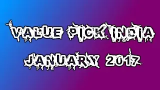 Value Pick India January 2017