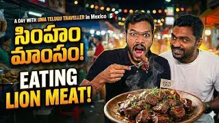 Eating Lion meat! A day with Uma Telugu Traveller 