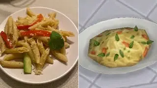 Sims Food IRL Episode 5: Pasta Primavera