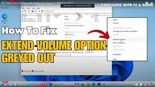 Fix Extend Volume Option Greyed Out in Windows 10/11 | Extend C Drive Easily (2025)