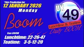 Uk49s Lunchtime Prediction 12 January 2026 | Uk49s Teatime Prediction For Today
