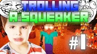 Minecraft: Trolling Squeakers - Herobrine!! (Episode 1)
