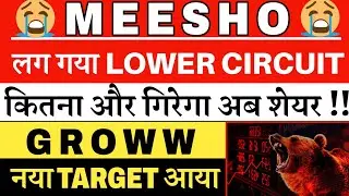 MEESHO share price | Meesho Hits Lower Circuit | Groww share price | Groww share target 