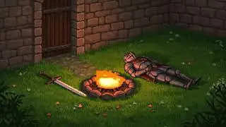 Medieval Campfire Ambience 🔥 Calm Focus & Relax Music | Deep Work Background