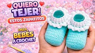 🌈Que Belleza de Tejido! 😯 MUY FACIL | ZAPATOS A CROCHET tutorial paso a paso