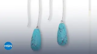 Jay King Sacred Cloud Mountain Turquoise Drop Earrings | HSN