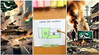 India Pakistan War | India vs Pakistan | Terror attack | Cyber attack on Pakistan #zarmeenasmeerart