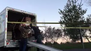 Unloading a piano