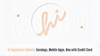 hi September Update: 💰 Earnings 📲  Mobile Apps 💳  Buy with Credit Card
