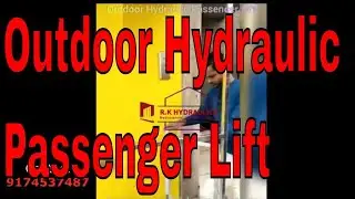 Outdoor Hydraulic Passenger Lift installed at Aligarh new
