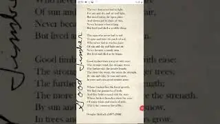 Good Timber by Doughlas Malloch(Part: 2) Class: English, First Year.