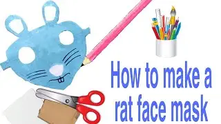 How to make a rat face mask# mouse face mask