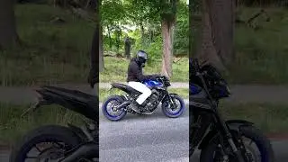 Yamaha MT-09 Start Up + Quickshifter Sound (Flames)