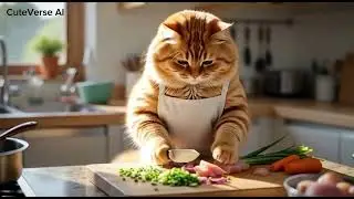 &ldquo;Chunky Orange Cat  Funny Cooking Story 🍗😹 | Cute Chef Cat Making Chicken | Viral Pet Video&rdquo;