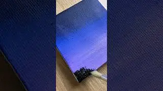Day1 From Blank Canvas to BeautifulNightSky.#shorts#youtube#explorer#artist#canvaspainting#artlovers