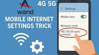 WARID 5G/4G/3G INTERNET SETTINGS | WARID APN SETTINGS | WARID SIM DATA SETTING |@apnsettings2207