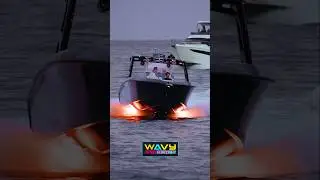 Midnight Express on FIRE at Haulover Inlet! | Wavy Boats