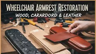 How to repair armrest | wheelchair armrest | Repair with leather and wooden | Peer Ajmal Raza Qadri