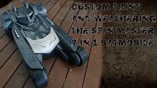 Customizing a Spin Master 2 in 1 batmobile.