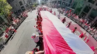 NYC PUŁASKI DAY PARADE 2024 FROM AIR
