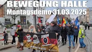 Montagsdemo der Bewegung Halle 31 03 2025