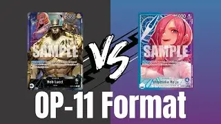 Black Lucci vs Blue Purple Reiju! One Piece TCG OP-11 Paper Gameplay!