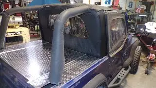 Jeep YJ Custom Diamond Plate Tanneau Bed Cover 1-26--26