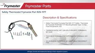Frymaster Parts Safety Thermostat 8261177 || Restaurant Equipment Parts